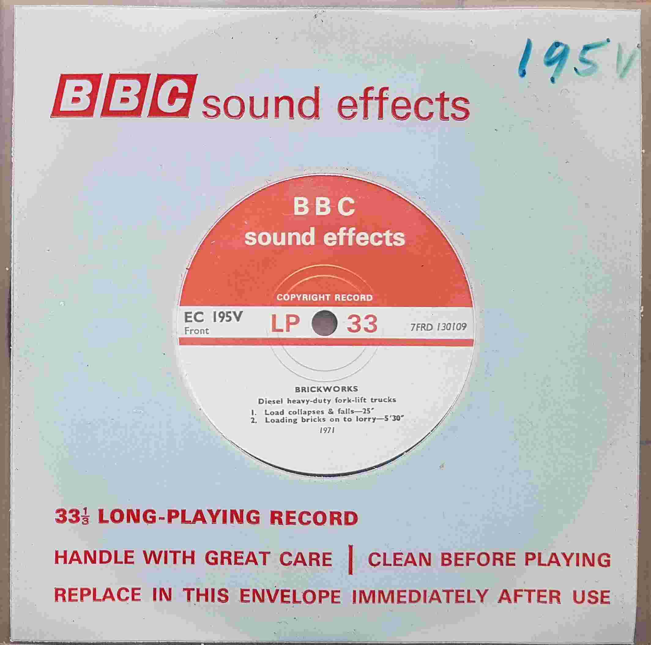 Picture of EC 195V Brickworks by artist Not registered from the BBC records and Tapes library